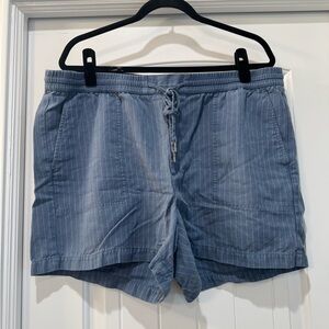 Banana Republic Blue Flat Front Shorts Tailored Summer Essential